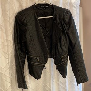 Faux leather jacket